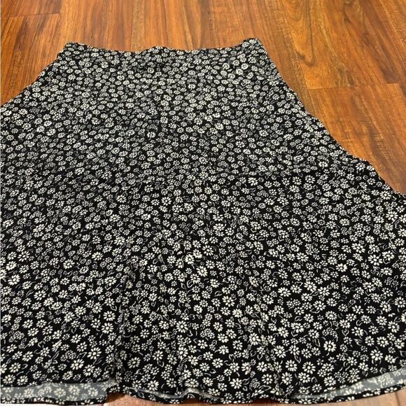 Madewell A-Line Mini Skirt Floral Black White Parisian Daisy NWT - Picture 2 of 4